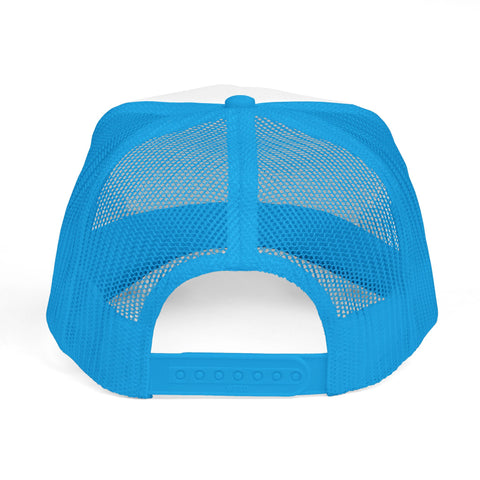 Tea & Tropics Trucker Hat — Tropical Palm Logo Cap for Beach Days & Vacations